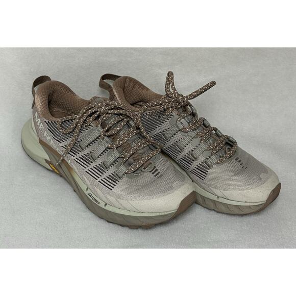 Merrell Agility Peak 4 Trail Beige Running Shoes Women's Size 6.5 Moonbeam EUC - Picture 5 of 10